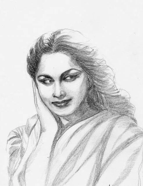 Sketch Of Actress Aishwarya Rai  DesiPainterscom