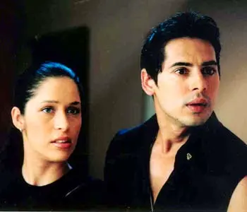 Onjolee Nair with Dino Morea in a still from Holiday