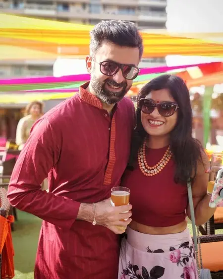 vijayeta basu with husband karan talreja