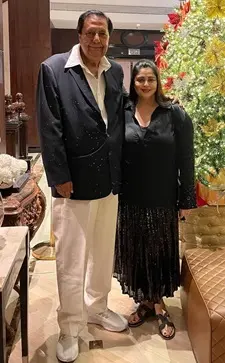 Nagma Sadanah with her stepfather Chander Sadanah