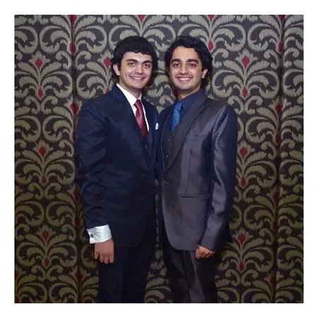 parzaan dastur with his brother rushaad dastur