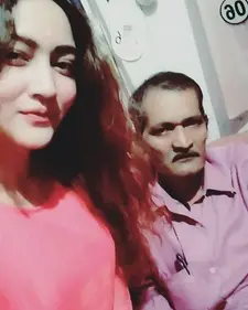 rishna hazarika with her father