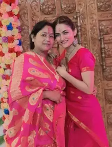 rishna hazarika with her mother