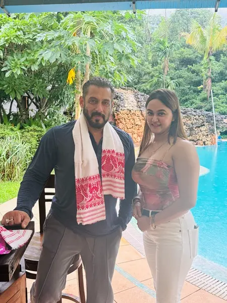 Rishna Hazarika with Salman Khan