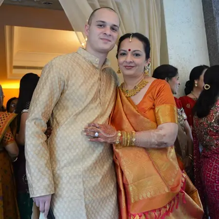 tejan diwanji with mother nalini diwanji